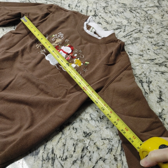Brown holiday sweatshirt - Picture 4 of 6